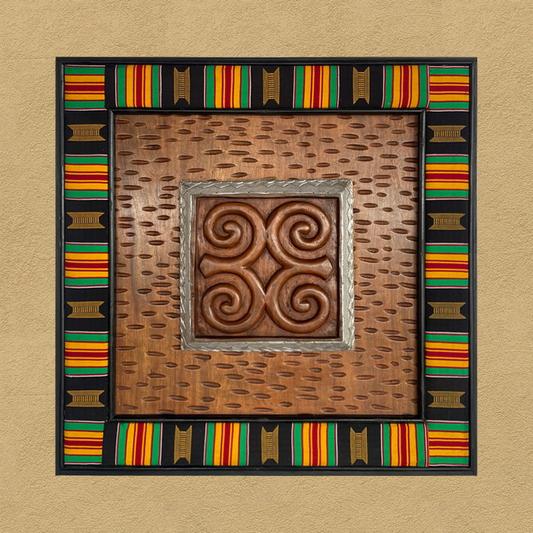 Kente Adinkra Wall Decor Panel
