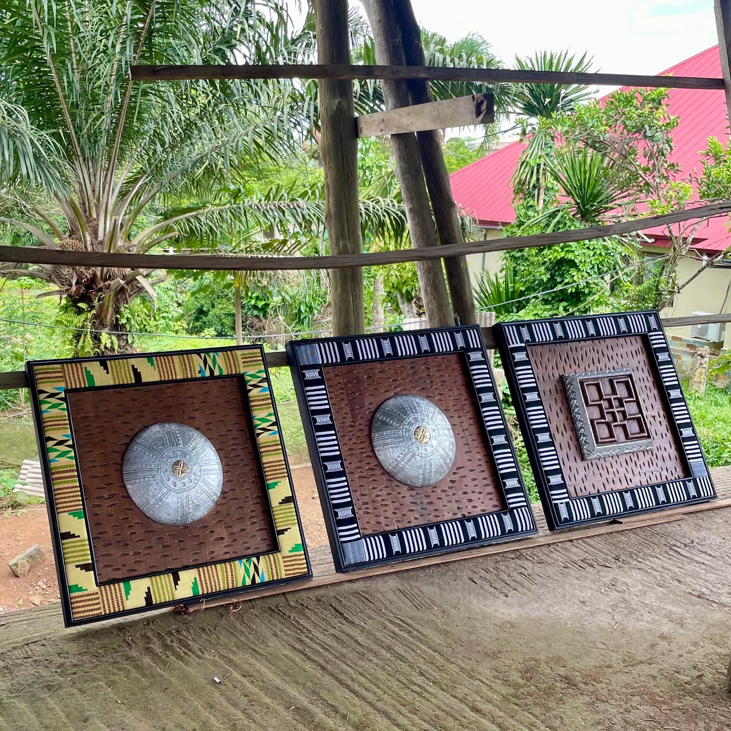 Kente Adinkra Wall Decor Panel